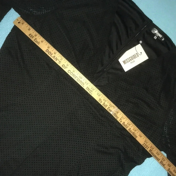 𝅺MISSGUIDED mini dress polkadot print balloon sleeves NWT size 20 - Picture 11 of 11